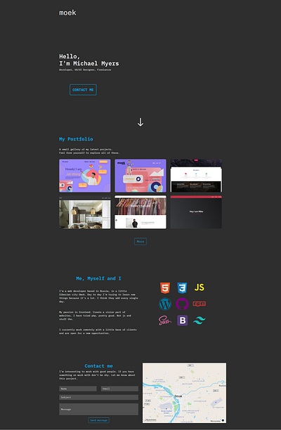 Portfolio Landing Page design figma html css landing landing page personal landing page portfolio portfolio landing page responsive design