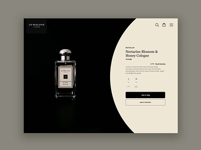 Jo Malone London Product Card ui uiux uxdesign