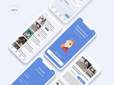 BIM non-profit mobile app app app design branding charity mobile non profit ui