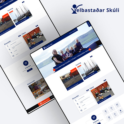 Velbastaðar skúli 3d animation app branding design flat graphic design illustration logo logo design motion graphics skúli ui ux vector velbastaðar skúli website