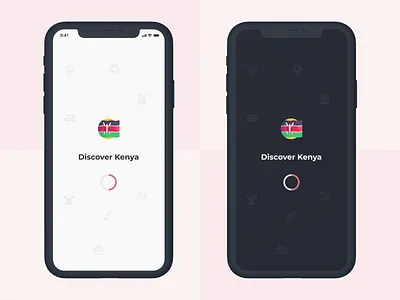 Splash Screen Design africa branding design discover kenya explore kenya loading logo mobile splash screen splash screen travel