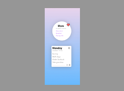 DailyUI 065 - Notes Widget graphic design ui ux