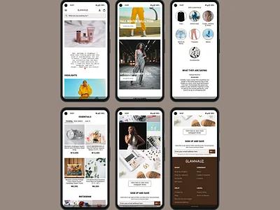Homepage mobile website (e-commerce) branding dailyui design e commerce fashion figma mobile shopping ui ux website