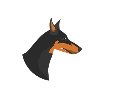 Smartest Doberman Dog Vector animal vector design eps format graphic design illustration illustrator file illustrator png logo vector art