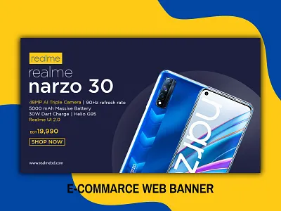 E-COMMARCE WEB BANNER banner branding design e comarce e commarc facebook post graphic design illustration illustrator instagram design photoshop poster product banner promotional smartphone smartphone banner ui web web banner web design