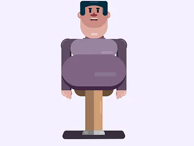 Big boss adobe art big big boss big man boss branding building dribbble illustration illustrator man people