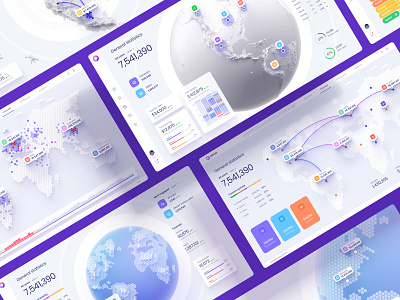 Orion UI kit - Charts templates & infographics in Figma angular app bigdata chart cloud code components dashboard data science dataviz desktop global data globe infographic planet react service statistic tech template