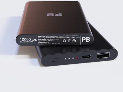 Portativ enerji yükləyicisi (Power Bank). 3d blender powerbank