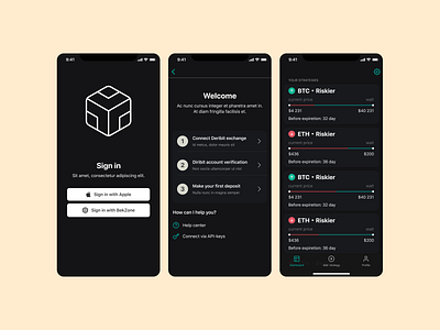 BekZone app design mobile ui ux
