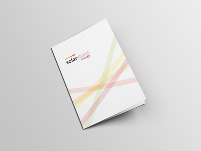 SolarStone Energy branding folder design graphic design print design stationery