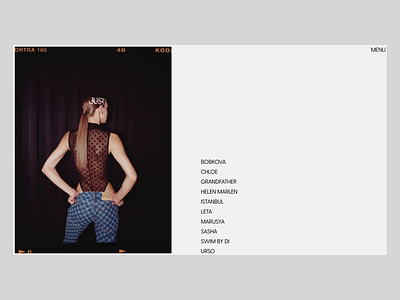 Fashion photographer website 404 animation catalog depo studio fashion helen marlen model photo photographer promo ui ux