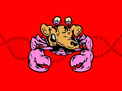 Crab Dog animals characters crab dog humor illustration mixed mutants mutation