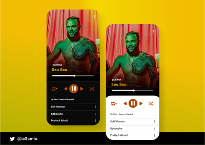 Product Design Concept for a Fictional Music Player african american african american man app design music music player music player app product design ui ui ux ux design youthful