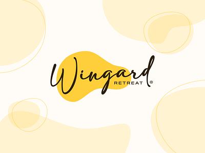 Wingard Retreat brand branding design holiday illustration logo logo design luxury mark photoshop retreat retro summer vector