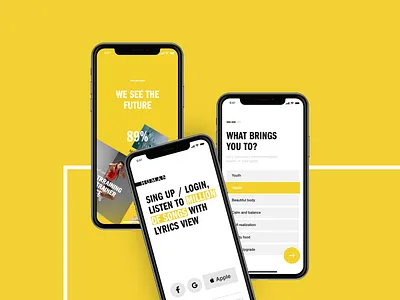 Quiz for mobile app app art brand branding clean design dj fit fitness healthcare minimal mobile music onboarding spotify ui ux web workouts