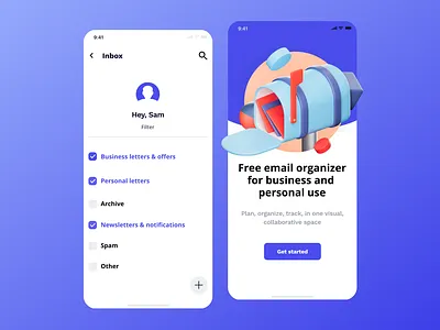 Mailbox icon 3d 3d art app application blender c4d colorful design email figma icon illustration letter mail mailbox photoshop render ui ux web