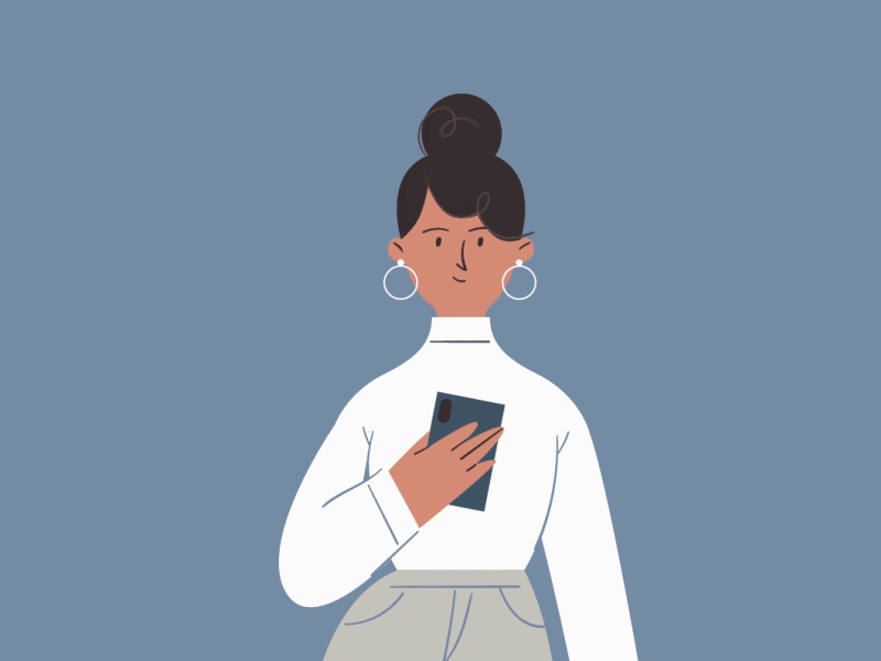 Movile Girl 2 adobe after effects adobe illustrator animation design explainer video graphic design illustration motion graphics