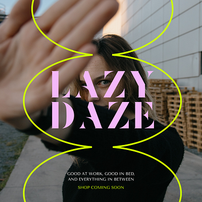 Lazy Daze brand identity branding logo