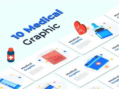10 Medical graphic PowerPoint slides 3d animation branding business creative design graphic design health hospitals illustration infographic logo medical medical bundle item motion graphics powerpoint powerpoint template presentation ui