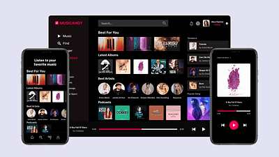 Music application dashboard design mobile app mobile design mobile ui prototype sketch ui ui design uiux user experience user interface ux ux design web app web design website wireframe