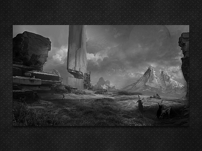 CONCEPT ART art artist conceptart digitalart environment fanart gameart gray halo halogames illustration metall photoshop