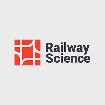 Railway Science branding design illustration logo railway train