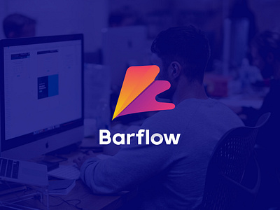 Barflow b letter logo branding design dribbble logo design graphic design logo logo designer mehejar mehejar designs minimal logo design modern app logo modern logo modern logo design