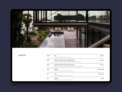 DM_A Studio Page architect architecture grid list minimal new zealand portfolio responsive ui ux web