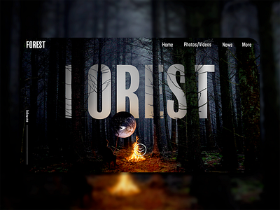 Ux/Ui Design - Forest art design forest graphic design illustration interface photoshop ui user experience user interface ux web webdesign