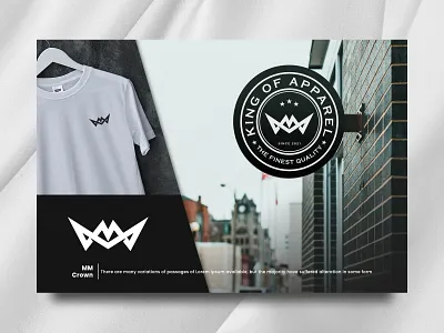 M Crown apparel art brand branding crown graphic design icon identity illustration king logo lord merk monogram shirt ui ux vintage