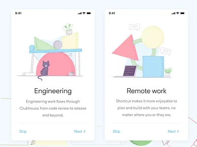 Shaped Illustrations alive blocks brand branding color illustrations shaped shapes website