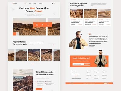 Travel Website Design adventure beach creative design design inspiration destination explore journey landing page product design tourism travel travel agency travel design ui design ux design vacation web web design web template website