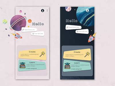 App Design for Children's Learning App 2d animation app app design brand branding children colorful design digital digital art educational figma graphic design identity branding illustration learning app design modern motion graphics ui