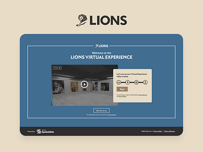 Lions Virtual Experience - Welcome Screens cannes design digital festival lions lions cannes onboarding onboarding screens product design ui user experience user interface ux virtual virtual experience visual visual design vr welcome