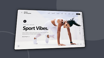 Sports Website Mockup