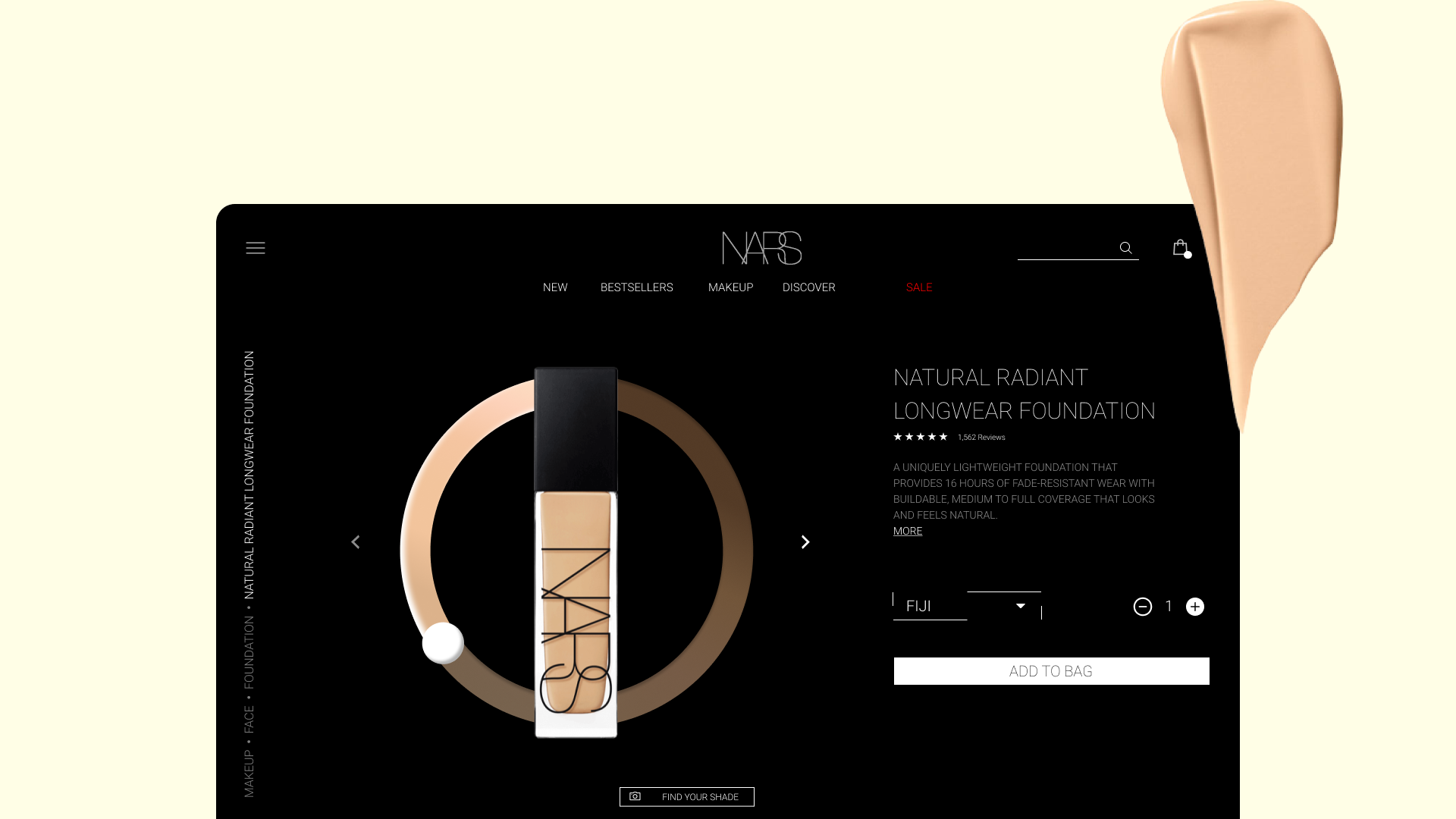 Web Redesign-Daily Challengeeeee(NARS Cosmetics) by Christy Kwok on ...