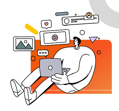 Illustration for educational site design flat illustra illustration vector