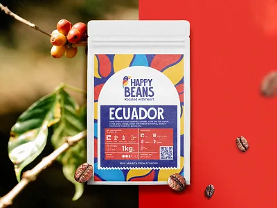 HAPPY BEANS beans branding cafe cafe logo café coffee coffee branding coffee logo coffeelogo colombia design ecuador españa funny logo graphic design illustration logo packaging