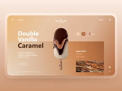 Magnum Landing Page - Web UI 3d animation branding design graphic design illustration inspiration landing page logo motion graphics order typography ui ux vector