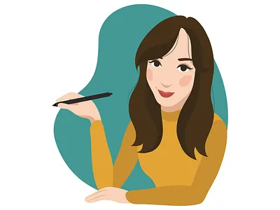 hi, I'm Lyd! adobe illustrator artist branding design digital art digital illustration graphic design illustration illustrator self portrait vector vector art