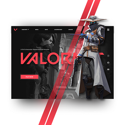 VALORANT website design app design ui ux web website