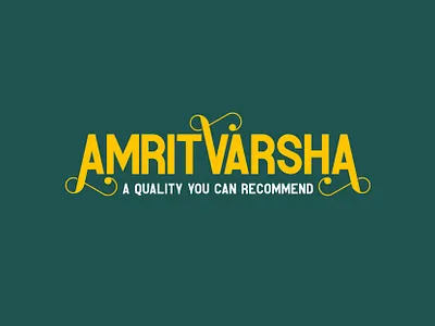 AmritVarsha | Logo Design brand identity branding clarified butter dairy dairy product ghee identity india indian lettermark logo logo design logo symbols logoidentity logotype monogram typography wordmark