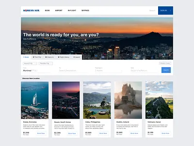 Airline redesigned for Korea Air adventure airline app branding design hotel icon illustration koreaair logo redesigned travel typography ui ux vector