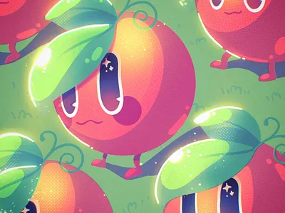 Orange Troopa! 🍊 character chibi citric fruits illustration kawaii lemon ohvalentino orange procreate