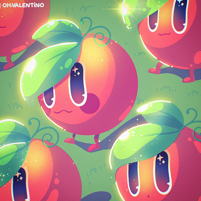 Orange Troopa! 🍊 character chibi citric fruits illustration kawaii lemon ohvalentino orange procreate