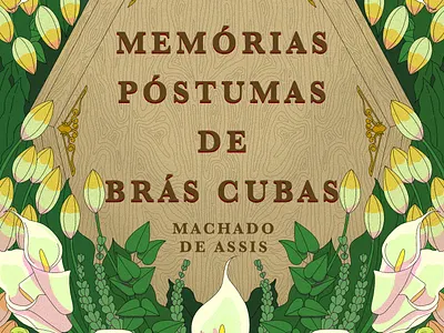 The Posthumous Memoirs of Brás Cubas book book cover design digital illustration illustration