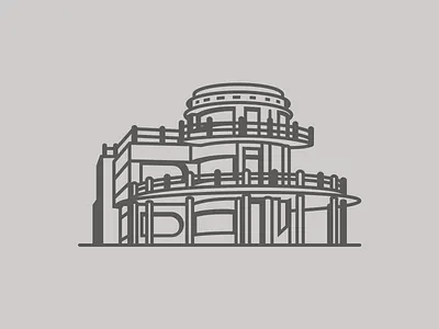 La Casa del Pastel architecture arquitectura art deco beach casa design digital house illustration illustrator mexico playa progreso yucatan vector yucatan