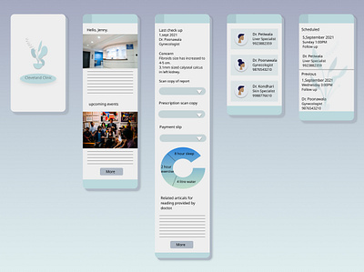 Patient Diagnosis app design figma ui ux