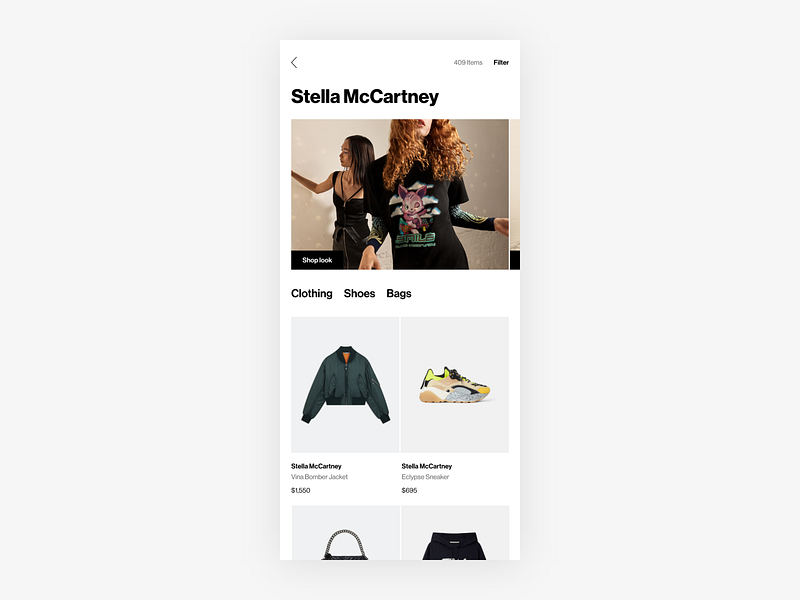 Minimalist Designers (Categories) Page Exploration - eCommerce category page clean commerce design e commerce ecom ecommerce fashion fashion ecom ios list page minimal minimalism minimalist mobile design mobile ecom plp shop shopping web shop