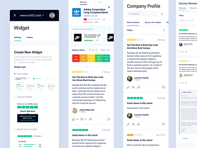 Smart.Reviews - Responsive mobile business profile bazen agency brand brand design brand identity brand layout branding design business profile design design agency graphic design illustration responsive design ui uidesigner uiux uiuxdesign userinterface webapp widget